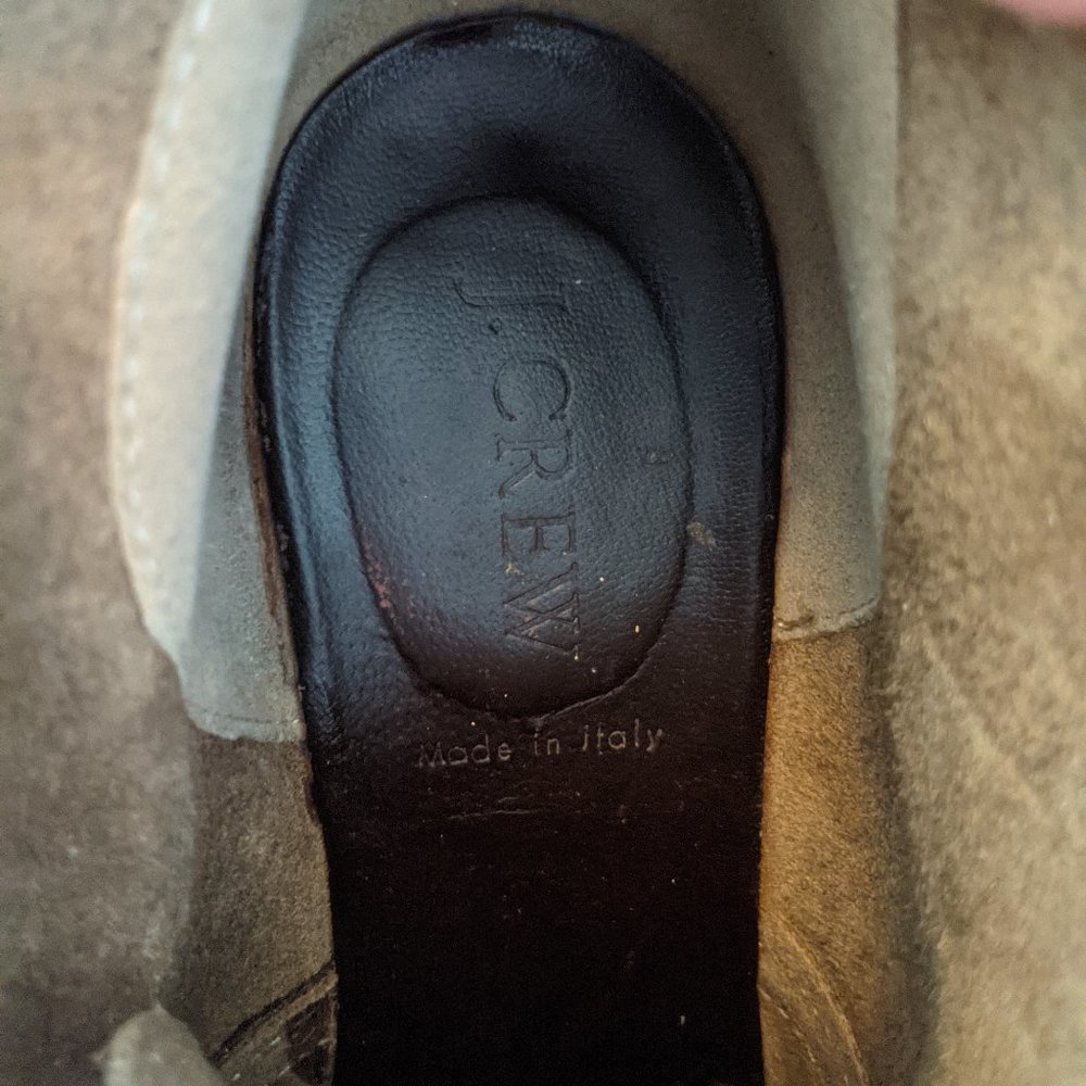 J Crew Suede Bootie Wedges with Gum Soles - Picture 8 of 8
